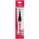 Пилка для ногтей металлическая с триммером на блистере «Галант», цвет ручки микс матовый, цвет пилки микс,16,5см