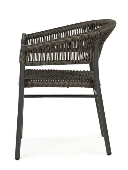 Стул Zayda, алюминий, ротанг