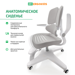 Комплект стол Electro Multi + кресло Ergokids Trinity Y-617 серый