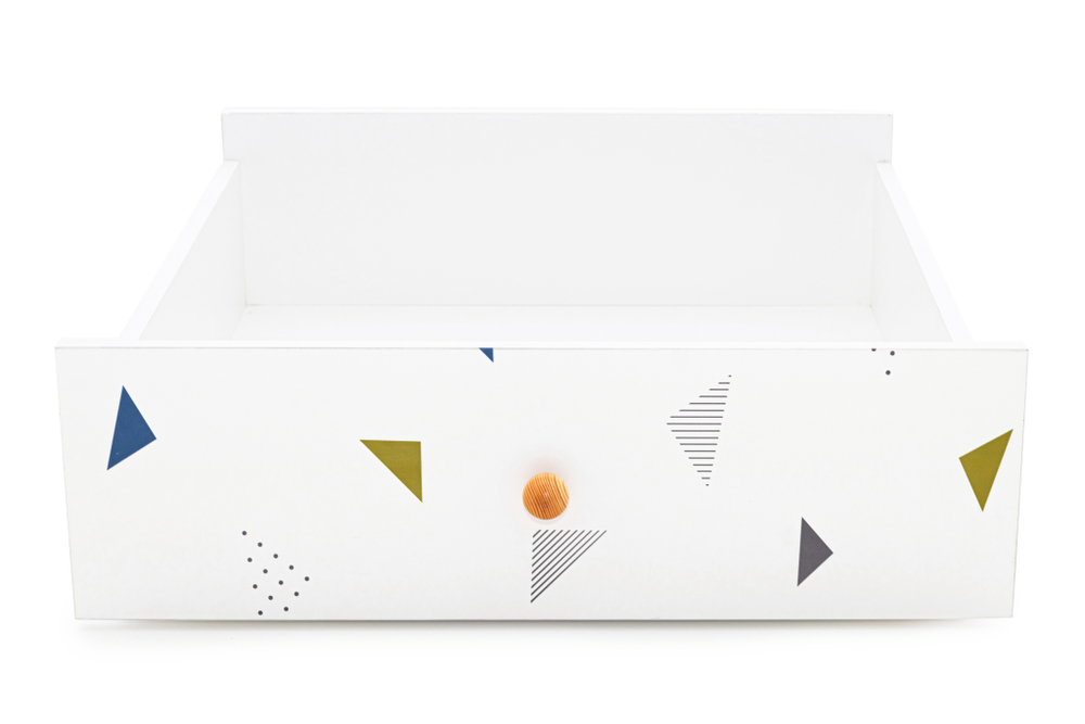 Ящики для кровати Бельмарко Stumpa Треугольники зеленый синий