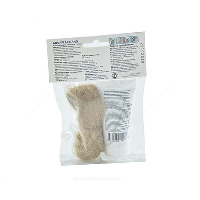 Набор для уплотнения резьбы лен (ЕВРО) 15гр+паста 30гр AQUAFLAX NANO 04053