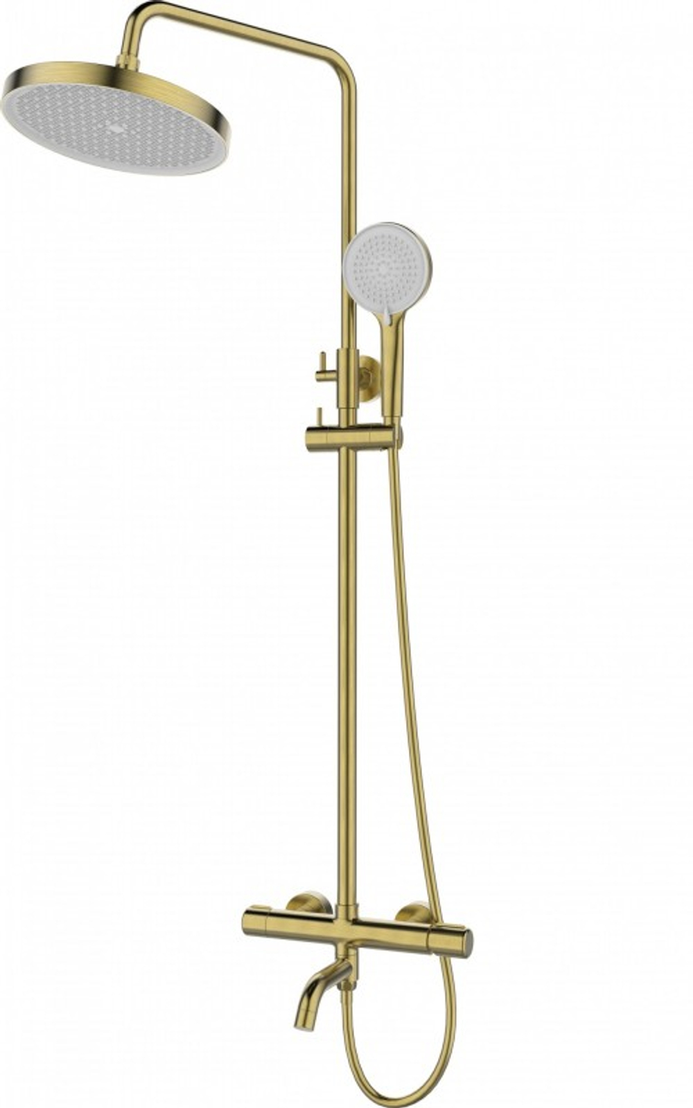 Система душевая Esbano ESDSCELI-DSSG 525x296x1668 Круглая цвет брашированное золото