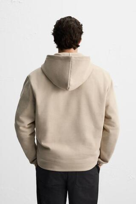 ZARA ХУДИ С ЗАСТЕЖКОЙ-МОЛНИЕЙ, РЫЖЕВАТО-КОРИЧНЕВЫЙ