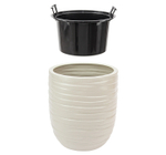 Кашпо ЛАЙН D350мм H 390мм 33л со вставкой