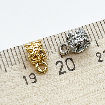 Бейл, цвет серебро (родий), размер 9*4 мм, цена за 1 шт