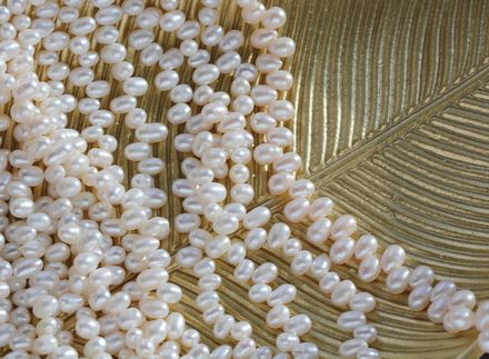 Жемчуг натуральный 4,5х6,5мм