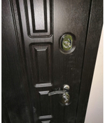 Дверь входная Лабиринт Нью-Йорк 12 - Белое дерево металлическая