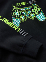 Толстовка с капюшоном для мальчика Next E43-856, Черный