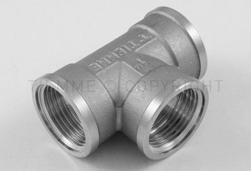 Тройник латунный переходной Tiemme 1"x3/4"x1" ВР с внутренней резьбой никелированный фитинг 1500224