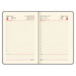 Ежедневник датированный 2023 А5 138x213 мм BRAUBERG "Comodo", под кожу, красный, 114015