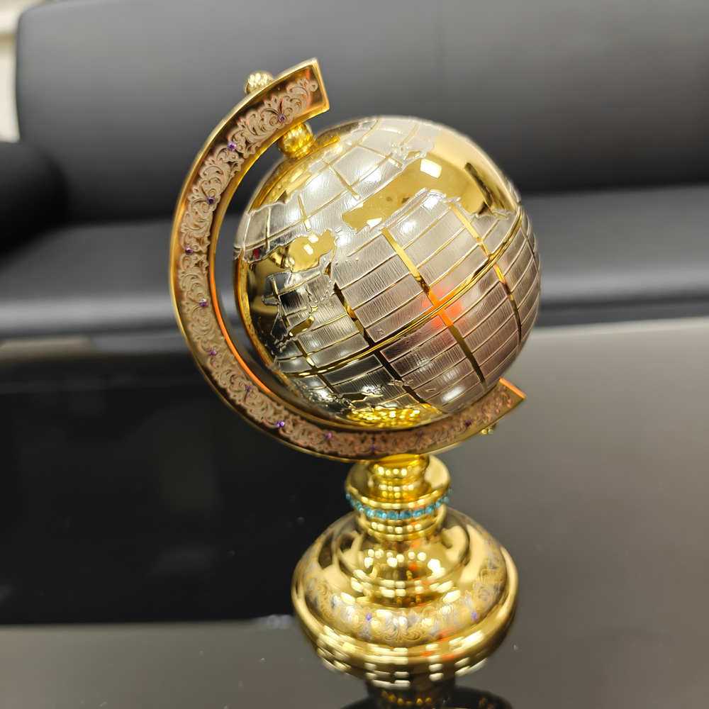 Глобус сувенирный "Золотой" (Златоуст)