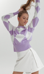 Джемпер с ромбами