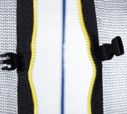 Батут с лестницей и внутренней сеткой 244 см синий