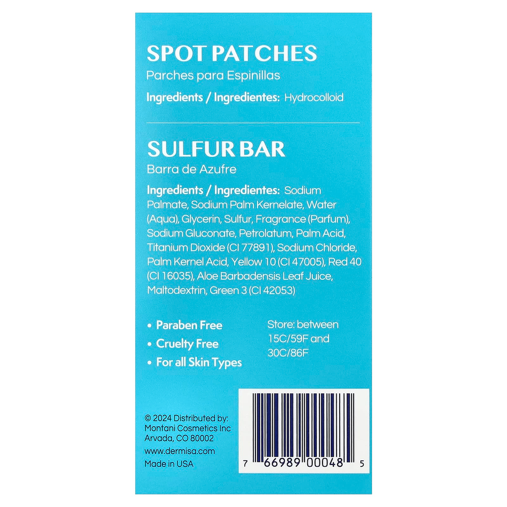 Dermisa, набор против акне, для всех типов кожи, набор из 2 средств