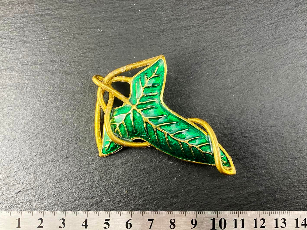 Фибула. "Листок Лориэна" большая