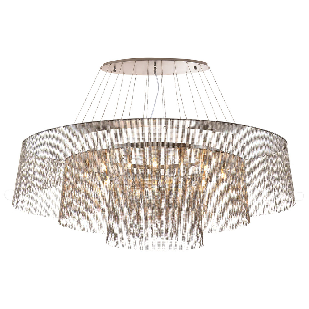 Люстра Cloyd ONASSIS C12 / шир. 120 см - никель сатин (арт.11463)