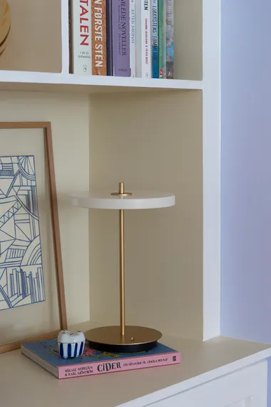 Настольная лампа Umage Asteria Move, Ø20х30,6 см, черный/латунь