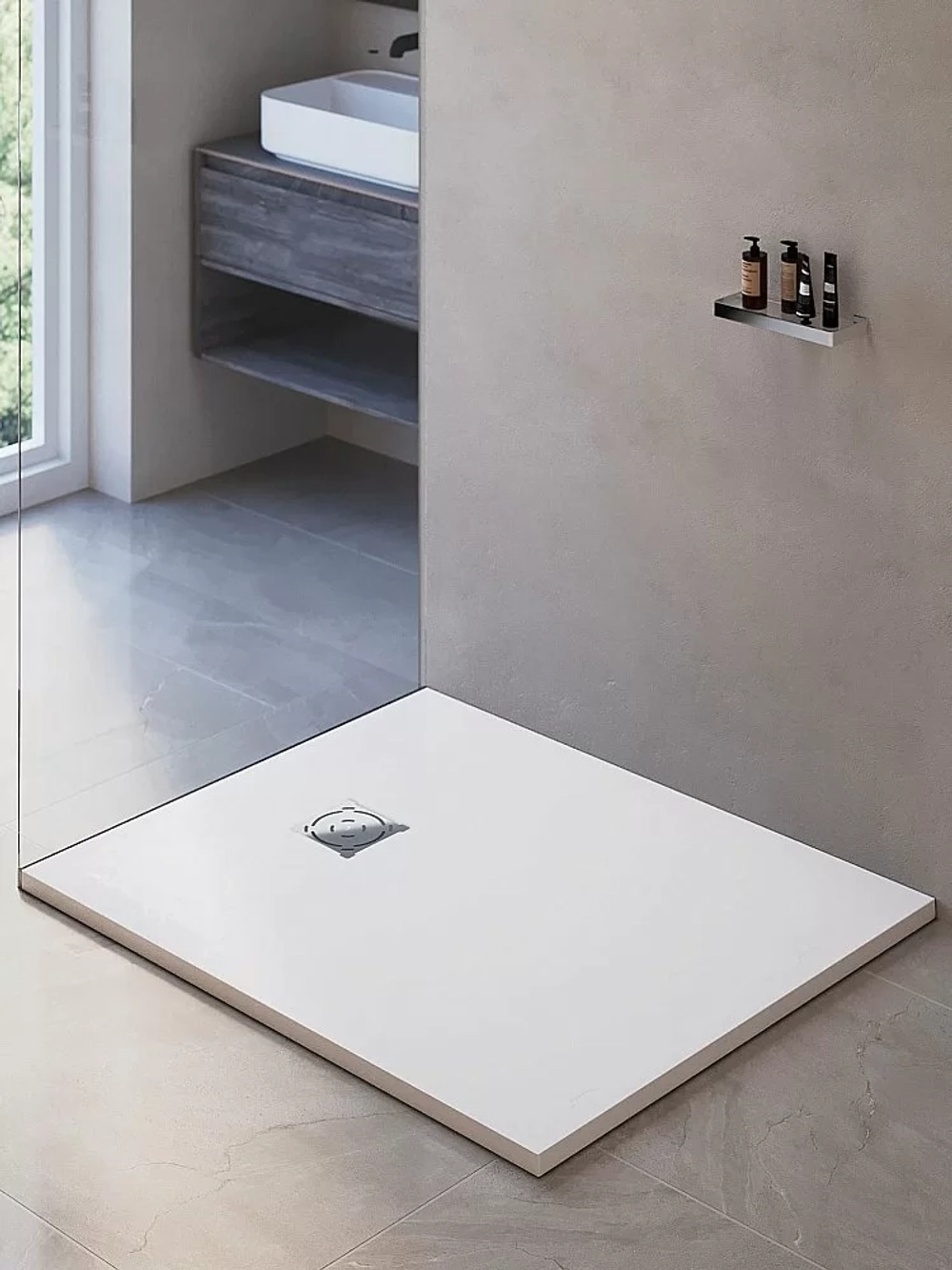 Душевой поддон RGW Stone Tray ST-W 16152910-001 90х100 белый