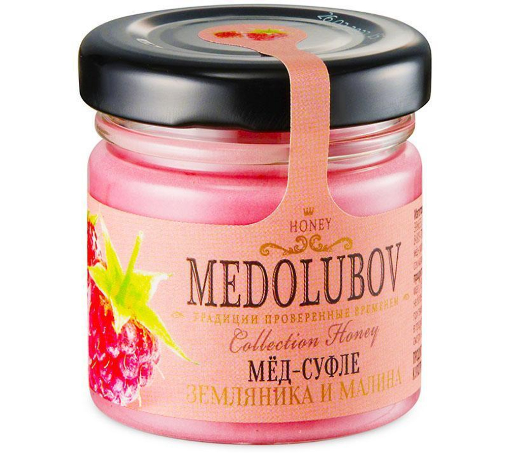Медовое суфле Медолюбов малина-земляника 40мл