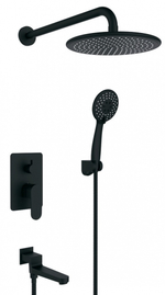 283563-C Встроенный смес для душа с 3-функ. (ЧЕРНЫЙ) ViEiR  (5/1шт)