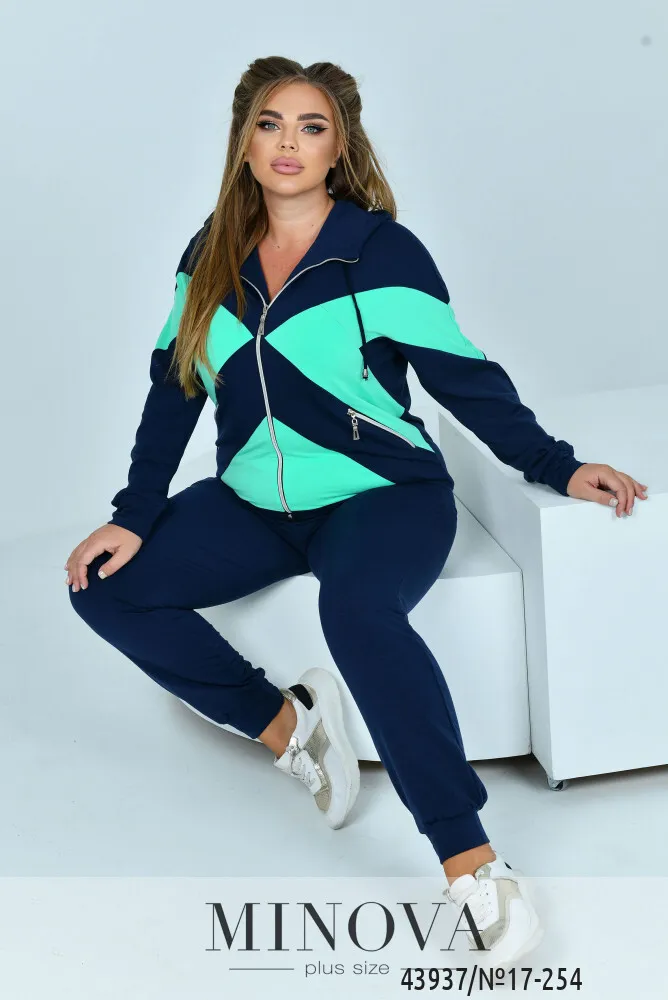 Костюм 17-254-синий-ментол Minova