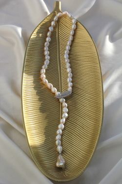 Роскошное колье-трансформер из барочного жемчуга