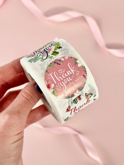 Наклейки в рулоне "Love", 500 шт, D-3,8 см