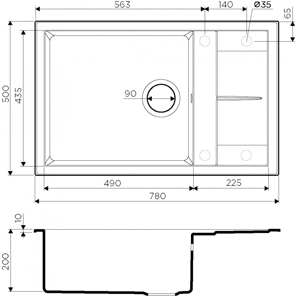 Кухонная мойка Omoikiri Sumi 78 LB-WH