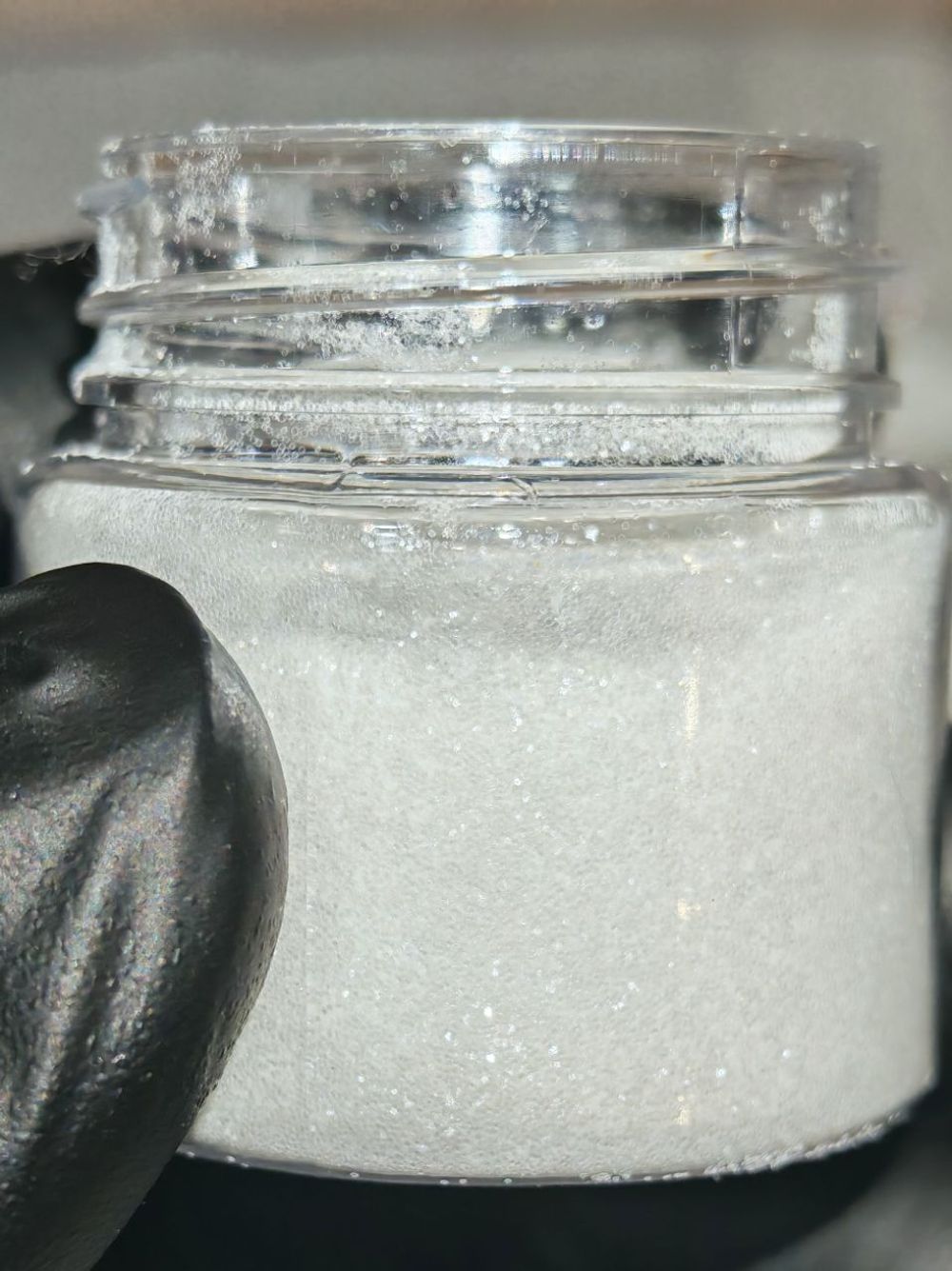 Блёстки Глиттер 301-02мм Белый прозрачный глянец - универсальные