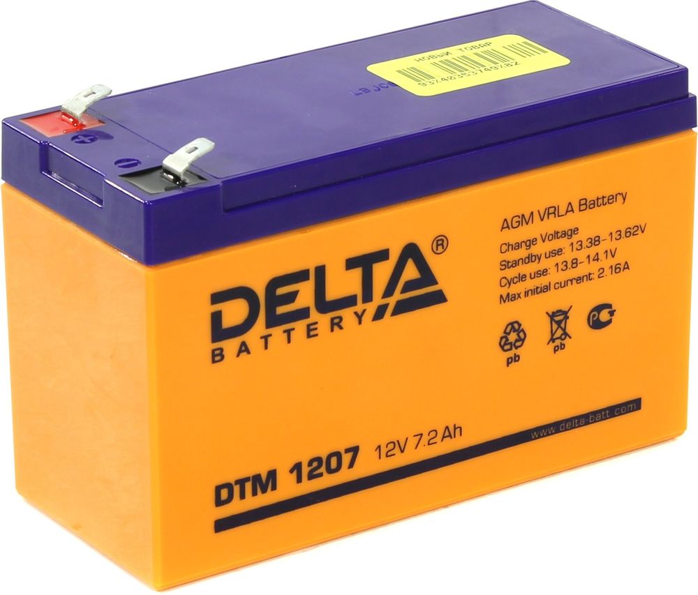 DELTA DTM 1207 аккумулятор