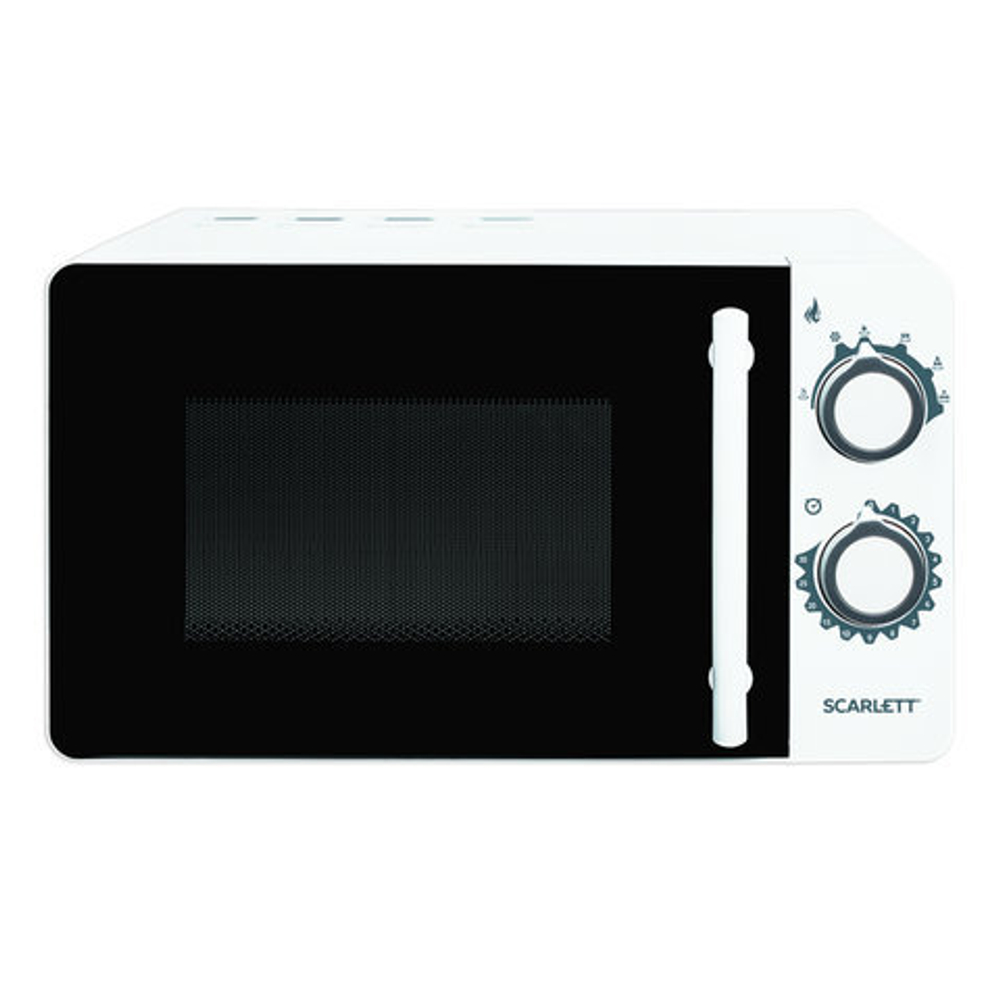 Микроволновая печь SCARLETT SC-MW9020S05M, объем 20 л, 700 Вт, механическое управление, таймер, гриль, белая, SC - MW9020S05M