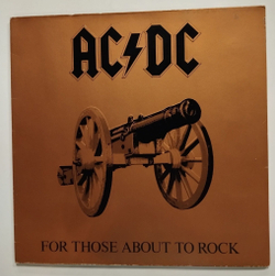 Винтажная виниловая пластинка LP AC/DC For Those About To Rock We Salute You (Germany 1981)