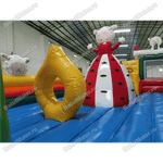 Надувной батут с крышей "Злой страшный серый волк"