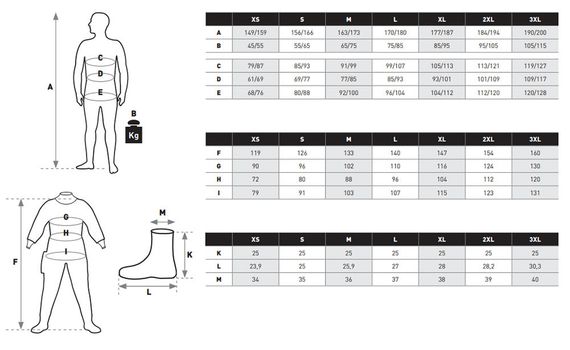 Сухой гидрокостюм Mares XR XR3 Neoprene Latex с носками