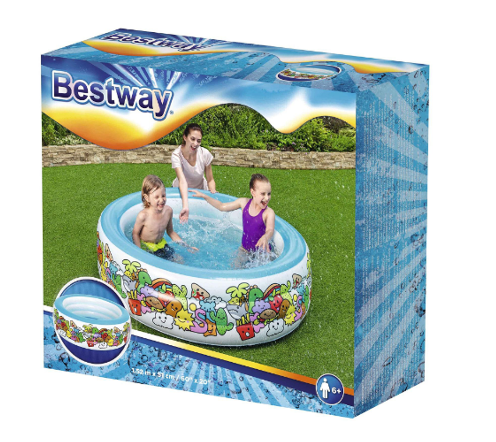 Бассейн надувной Bestway «Персонаж», 152×51 см, от 6 лет