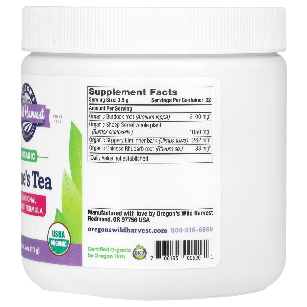 Oregon's Wild Harvest, Органический чай Rene's, 113 г (4 унции)