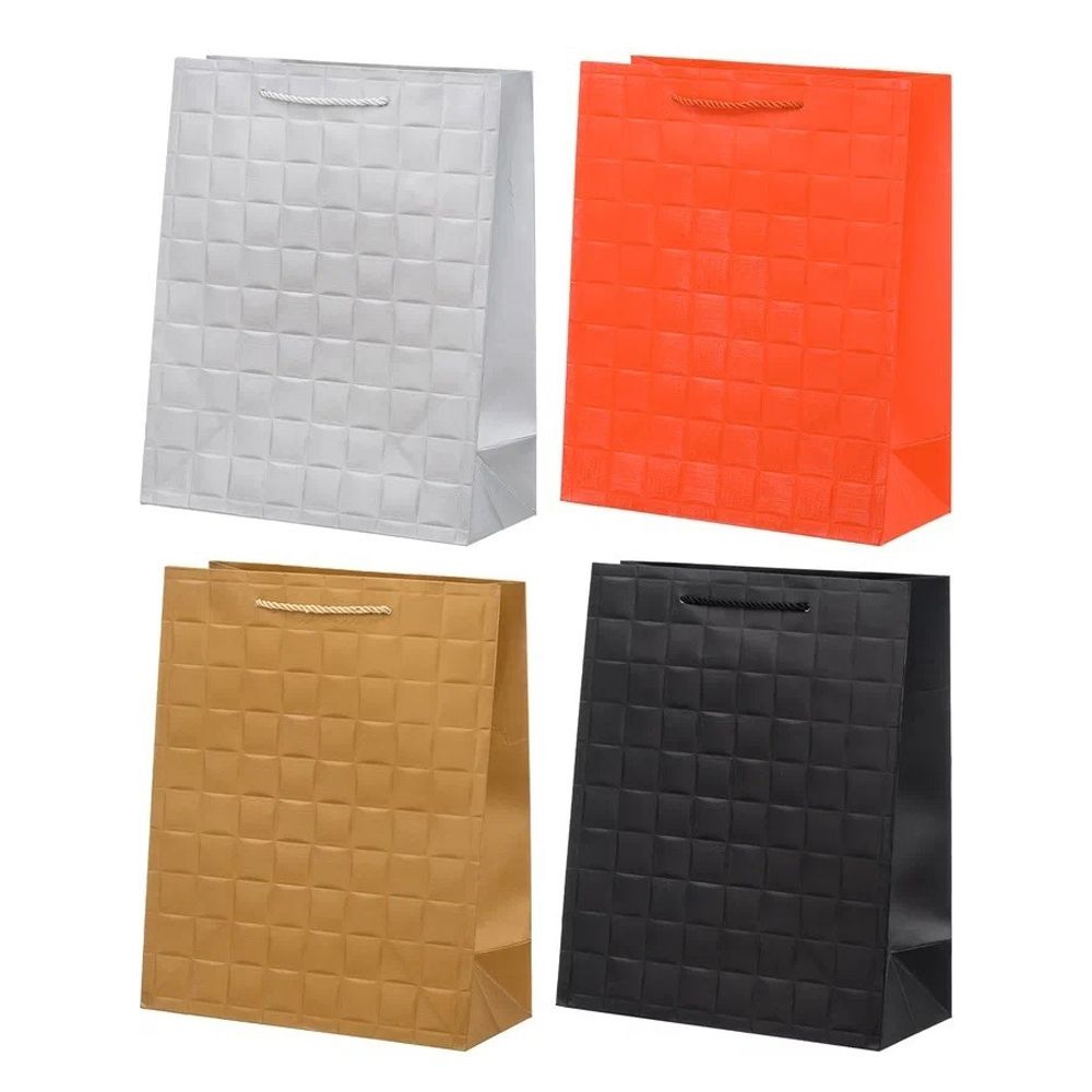 Подарочный пакет Basir, серия &quot;Выбитый квадрат&quot;, 26*32*12 см, ассорти