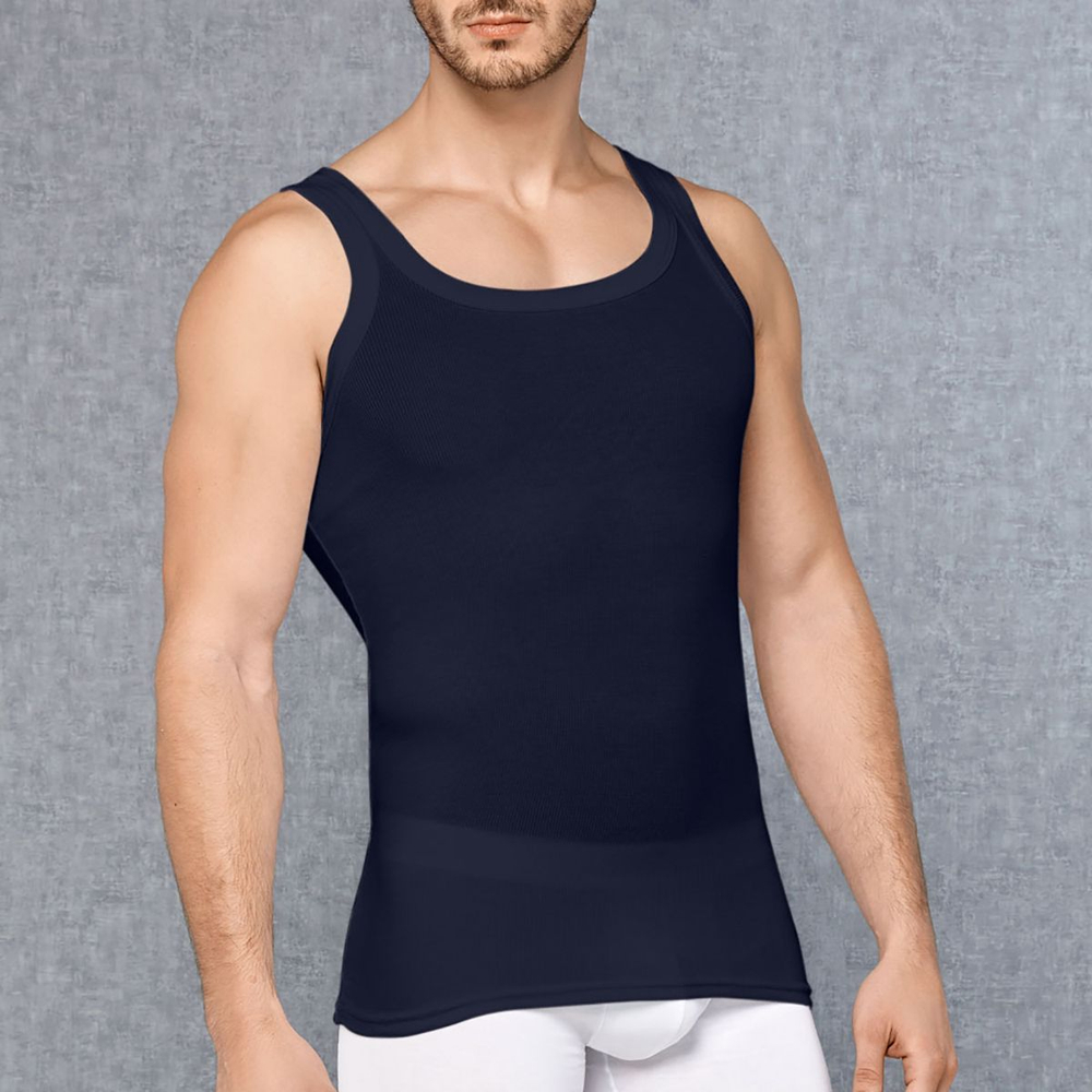 Классическая мужская майка Doreanse Ribbed Modal (Размер: L) (Цвет: черный)