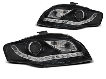 Передние фары DAYLIGHT LED IND. BLACK для Audi A4 B7