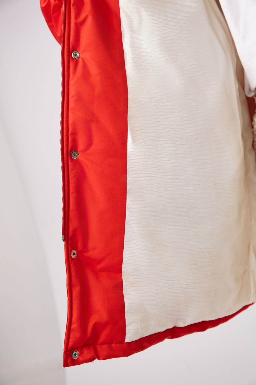 Парка Choompu оверсайз красная