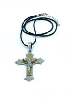 Крупный массивный крест из нержавеющей стали