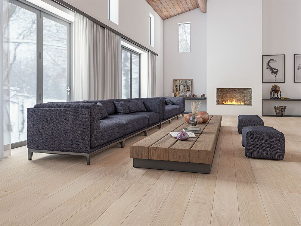 Инженерная доска Дуб Крема, 1,86 м²