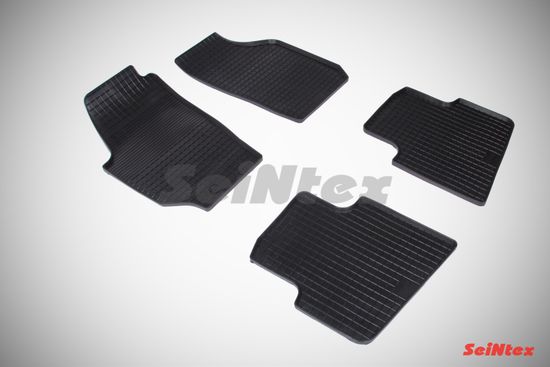 Резиновые коврики в салон Skoda Roomster (2006-2015) "Сетка"