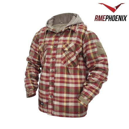 Рубашка утеплённая Phoenix RME Nord (Красно-жёлтая клетка)