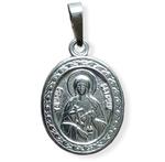 Нательная именная икона святая Татьяна с серебрением