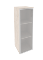 Шкаф средний узкий со стеклом в раме Onix