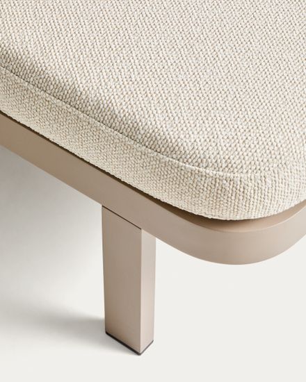 Шезлонг Kionia из алюминия цвета таупе