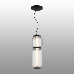 5409/20L HIGHTECH ODL_EX24 105 черный/прозрачный/металл/стекло/акрил Подвес LED 20W 3000K 1480Лм JAM