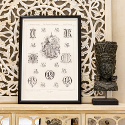 Арт-постер Объект мечты Монограмма 8