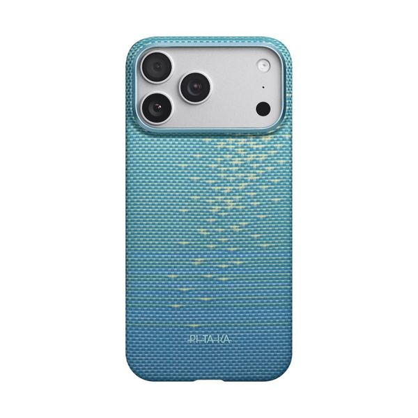 Чехол Pitaka Edge Case для iPhone 17 Pro Max, Лазурный | Lucid Blue